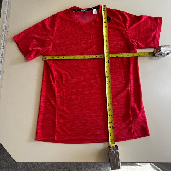 Adidas Climalite Mens MED T-Shirt Gym Running — Scarlet color - Picture 3 of 8